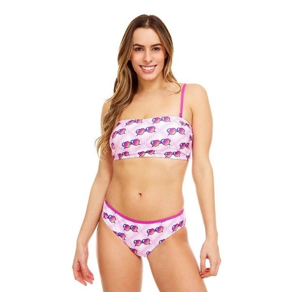 UNDERCURRENT Other - 🔥UNDERCURRENT🔥2-PIECE RAINBOW SUNGLASSES BIKINI SWIMSUIT PINK & PURPLE MED NWT